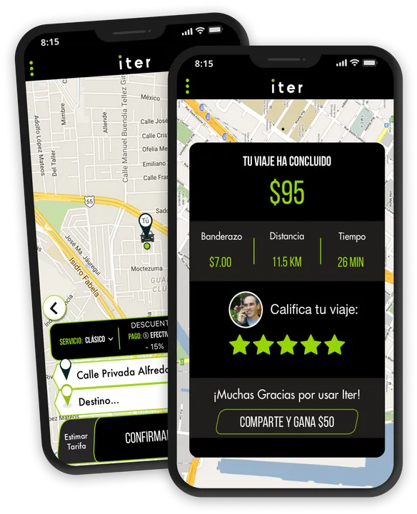 Iter ride-sharing apps built by SoftLocal